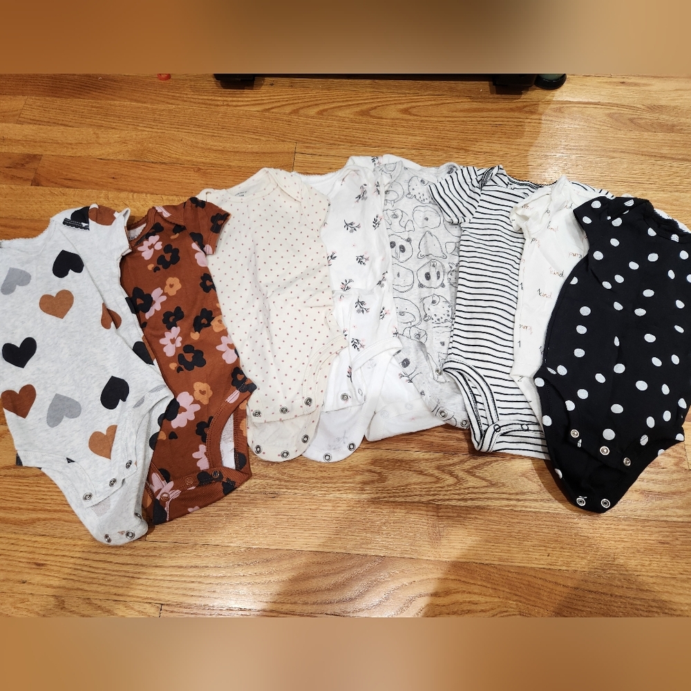 Carter's Bundle Variety Short Sleeve Bodysuits 6m